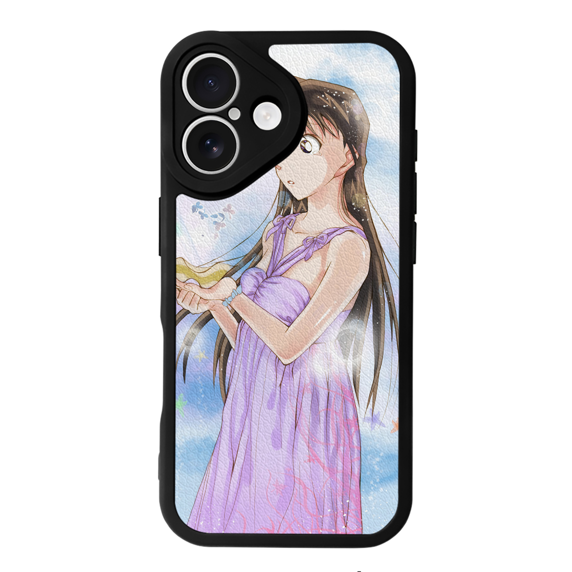 （画像用） 名探偵コナン Detective Conan 【iPhone 16シリーズ対応】シリコンスマホケース（レザー調） 材質：シリコン